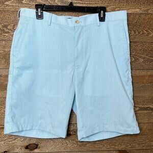 Peter Millar Golf Crown Sport Short mint green stripe Flat Front Size 36